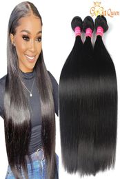 Indian Virgin Hair Straight Whole Indian Brazilian Straight Hair Weave Bundles unprocessed Indian Straight Virgin Human Hair E2611771