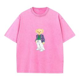 女性のピュアコットンショートスリーブのTシャツ、特大の快適なポロ、注目のプリントショーケースファッション態度