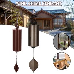 Decorative Figurines Vintage Metal Wind Chimes Hand-made Pneumatic Deep Tone For Outdoor Home Garden Courtyard Decoration