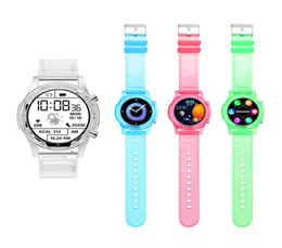 S10 Smart Watches New Fashion Gift Silicone Color Light Disc Sport Wristband 128 Inch Cool Light with Health Tracking3027308