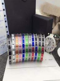 Italian Style 316L Stainless Steel cuff bracelet Speedometer Official Bracelet bangles Men silver plated Fashion Jewelry 12 colors7097654