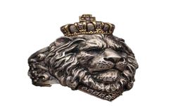 Punk Animal Crown Lion Ring For Men Male Gothic Jewellery 714 Big Size277k271B1257894