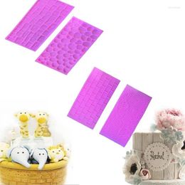 Baking Moulds Texture Silicone Mould Of Tree Bark Brick Wall Mat Fondant Cake Decorating Tools Bakeware