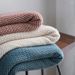 Chair Covers Autumn Winter Thick Knitted Tassel Blanket Leisure Sofa Towel Cover Throw Nordic Solid Color Bedspread On The Bed