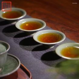 Cups Saucers Guan Fu Museum Teacup Ceramics Sip Tea Yaozhou Kiln Celadon Hats Light Kungfu Online Master Cup