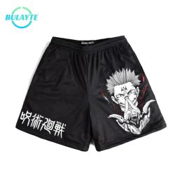 Pants Anime Jujutsu Kaisen Print Shorts Gym Fitness Quick Dry Running Shorts Casual Fashion Breathable Beach Short Pants Streetwear