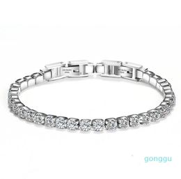 luxuryTennis Bracelets Jewellery 2019 New Fashion High Quality Zircon Women Bracelets Whole Brief Stainless Steel Women Bracele8605063