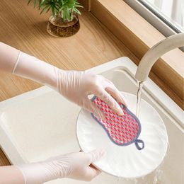 Dual Sided Dish Scrubber Rag Cleaning Sponges Scouring Pad Kitchen Dish Cleaning Cloth Multi Purpose Scrub Sponges for kitchen