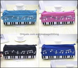 Cases Bags Supplies Business Industrial Music Piano Pencil Case Polyester Bag Double High Capacity Pen Box Stationery Office Sch3920418