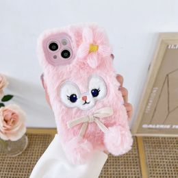Plush Fur Cute Animal Case For Honor X8A X5 4G X9A 5G Magic 5 4 Lite X9 4G 90 Pro Nova Y61 Warm Cover Cute Fluffy Case