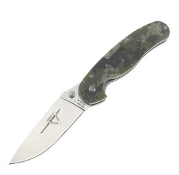 Ontario RAT Model 1 tactical Folding Knife high quality AUS8 sharp blade G10 handle OEM camping survival knives7722821