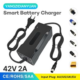 42V 2A 10S Lithium Battery Charger for 36V Lithium Battery Pack E-bike Scooter Battery Tool with Fans with Outplug(CE Approved)