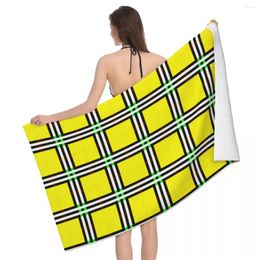 Towel Plaid Beach Towels Pool Large Sand Free Microfiber Quick Dry Lightweight Bath Swim