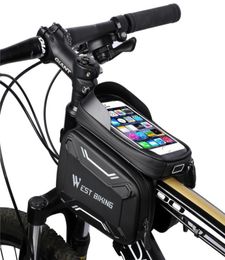 Bicycle Bags Highquality MTB Road Mountains Bike Front Frame Bag Cycling Accessories Waterproof Sn Touch Top Tube Phone Bag32888982284425