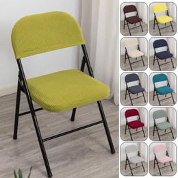 Chair Covers 1/2 Set Folding Cover Dining Room Slipcover For Office Household Backrest Seat Case Dustproof Protector