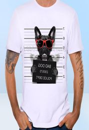 New Arrival 2020 Summer Fashion French Bulldog Dog Police Dept Funny Design T Shirt Men039s High Quality dog Tops Hipster Tees9705805