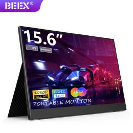 Monitors BEEX 15.6inch IPS Panel Portable Monitor USB Type c HDMIcompatible Computer Monitor For Ps4 Ps5 Switch Xbox One Laptop Phone