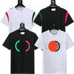 designer brand mens t-shirts classic basic tshirts summer simple round neck europe embroidery vintage pure color black white tee tops cu clothing mix 3XL