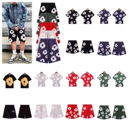 denmi Tears t Shirt fashion brand designer Mens Tees shorts Y2K kapok Denim T-shirts Shorts Harajuku Hip Hop Oversized Cotton Tshirt Short Sleeve Tops