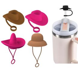 2024 New Silicone Hat Straw Topper Straw Covers Cap Compatible with 30 40 oz Tumbler