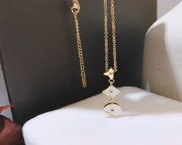 Fashion Women Luxury Designer Necklace Choker Chain 18K Gold Plated Rose Gold Plated Stainless Steel Flower Letter Pendants Statem4339168