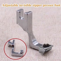 Adjustable Invisible Zipper Presser Foot Unilateral Zipper Feet T69 for Single Needle Lockstitch Industrial Sewing Machine
