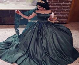 Off Shoulder Evening Dresses Elegant Ball Gown Beads Applique Floor Length Taffeta Evening Gowns Custom Made7924839