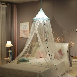 Ins Baby Room decor Mosquito Net Kid bed curtain canopy Round Crib Netting tent bedroom girl canopy cot