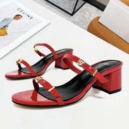 Slippers Wedge Heels Women's Luxury Designer Party Casual Woman Slides Summer Ladies Sandals Quality Shoes Oversize 44