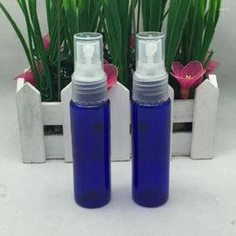 Storage Bottles 2000Pcs/Lot 30ML Flat Shoulder Blue Plastic Spray Pump Bottle Empty Cosmetic Perfume Container With Mist Atomizer