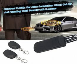 24G Code Learning Accessories Compatible Car Engine Immobilizer Remote Control Anti Hijack Alarm System Security Starter IZAq3016296