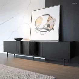 Decorative Plates Italian Minimalist TV Cabinet And Tea Table Chinese Living Room 2024 Combination Modern Light Luxury Walnut Advanced