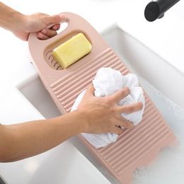 Durable Plastics Washboard Large Size Non-Slip Laundry Board with Soap Trough Clothes Cleaning Tool Bathroom Accessories