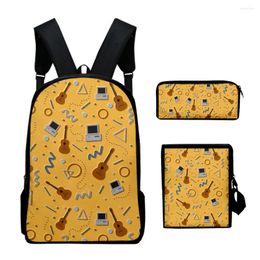 Backpack Trendy Novelty Dreamteam 3D Print 3pcs/Set Pupil School Bags Laptop Daypack Inclined Shoulder Bag Pencil Case