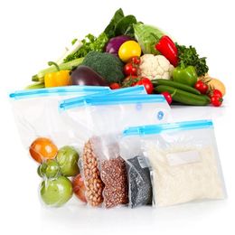 Reusable Vacuum Sealed Food Bags Food Storage Bag With Sealing Pump Household Food Sealer Air Valve Bag Sealing Small Large Size