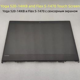 Screen Yoga 520 14IKB Screen LCD Display Digitizer Assembly 5D10N45602 5D10N45603 For Lenovo Flex 5 1470 14.0 Laptop Touch Screen