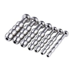 Stainless Steel Hollow Urethral Dilators Metal Urethra catheter stimulation Penis Plug Urethra Sounds Tube Stretching Sex Toys for8134523