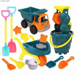 Sand Play Water Fun Fun 15pcs Kids Beach Toys Sand Sand Set Beach Bucket Shovel Tool Kit Outddler Beach Toys Sandbox Toys Gioca a sabbia per Kidsl2403