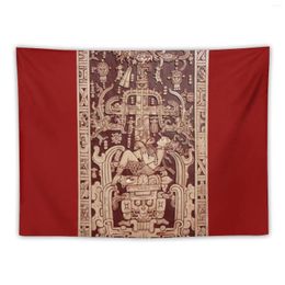 Tapestries King Pakal Tapestry Decorative Paintings Wall Decor Hanging Room Decoration Aesthetic