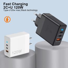 120W GaN USB Type C Charger Laptop PD Fast Charge For Macbook Air M1 M2 Pro iPhone Samsung Tablet Phone Chagers