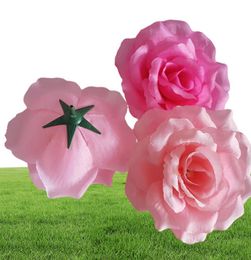 100PCS 10CM 20Colors Silk Rose Artificial Flower Heads High Quality Diy Flower For Wedding Wall Arch Bouquet Decoration Flowers2081331