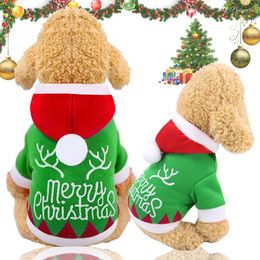 Dog Apparel Costume Dress Xmas Christmas Pet Kitty Dogs Small Cartoon Cute Clothes Clothing Medium Middle Sleeve