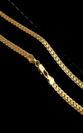 5mm 18k Gold Plated Chains Men S Hiphop 20 Inch Chain Necklaces For Women S Fashion Hip Hop Jewellery Accessories Party Gift6466173