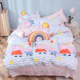 Bedding Sets 4pcs Kid Bed Cover Set Cartoon Duvet Adult Child Sheets And Pillowcases Comforter