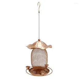 Other Bird Supplies 1 Piece Hanging Lotus Leaf Feeder Metal Water Outdoor Courtyard Squirrel-Proof