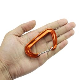 D Shape Aluminium Carabiner 12KN, Snap Clip Hook for Climbing and Backpacking, Reliable and Stylish Outdoor Gear