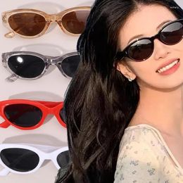 Sunglasses Vintage Cat's Eye Women Men Outdoor Black Small Frame Beach Casual Versatile Glasses Fashion Accessories