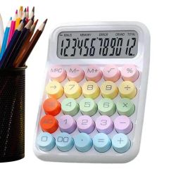 Calculators Calculator For School Cute 12 Digit Calculators For Girls Big Buttons LCD Display Calculator For Home Offices School And