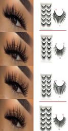 3D Mink Reusable False Eyelashes 100 Real Siberian 3D Mink Hair Strip False Eyelash Full Long Individual Eyelashes Mink Lashes Ex3454382