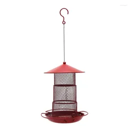 Other Bird Supplies Metal Outdoor Feeder Food With Roof Container Courtyard Hanging Durable Easy To Use